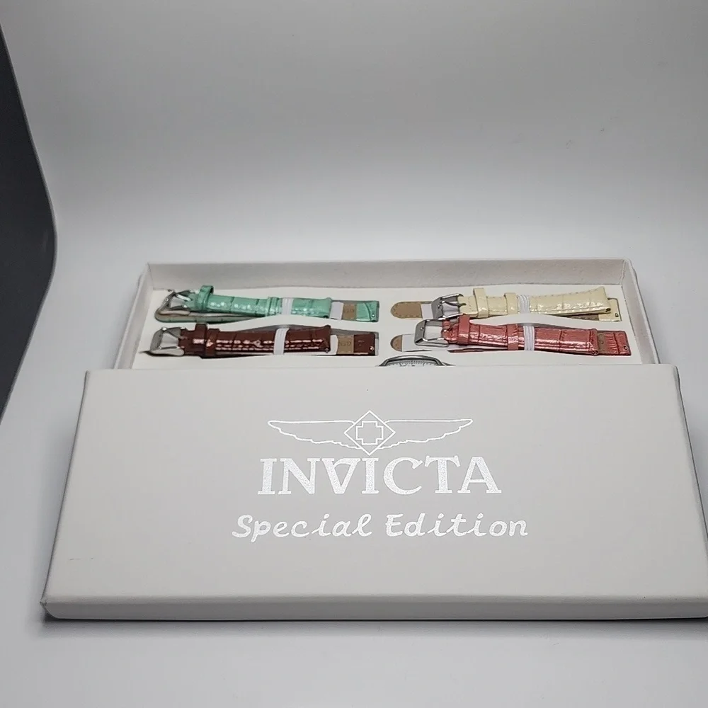 INVICTA Watch Set 5 Genuine Leather Interchangeable Watch Bands NWT